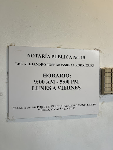 Notaría Pública 15 - Monsreal