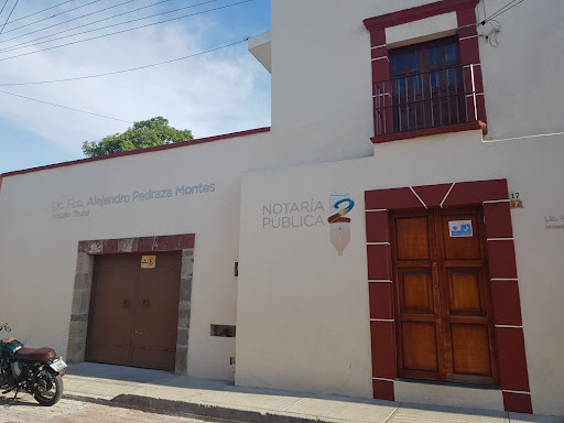 Lic. Fco. Alejandro Pedraza Montes Notario Titular NOTARIA 2