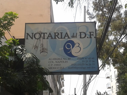 NOTARIA 93 del D.F.