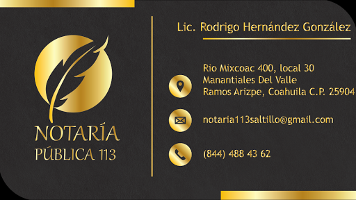 Notaría Pública 113