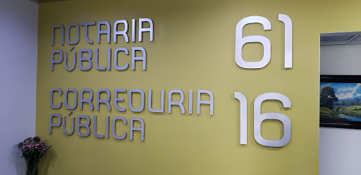 NOTARIA 61 Y CORREDURIA 16